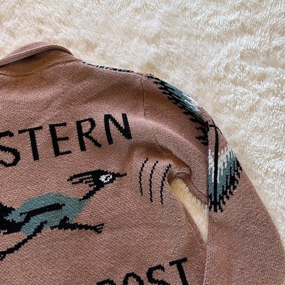 Western Trading Post RoadRunner Cowichan Knit Traditional Button Front Sweater - Picture 4 of 8